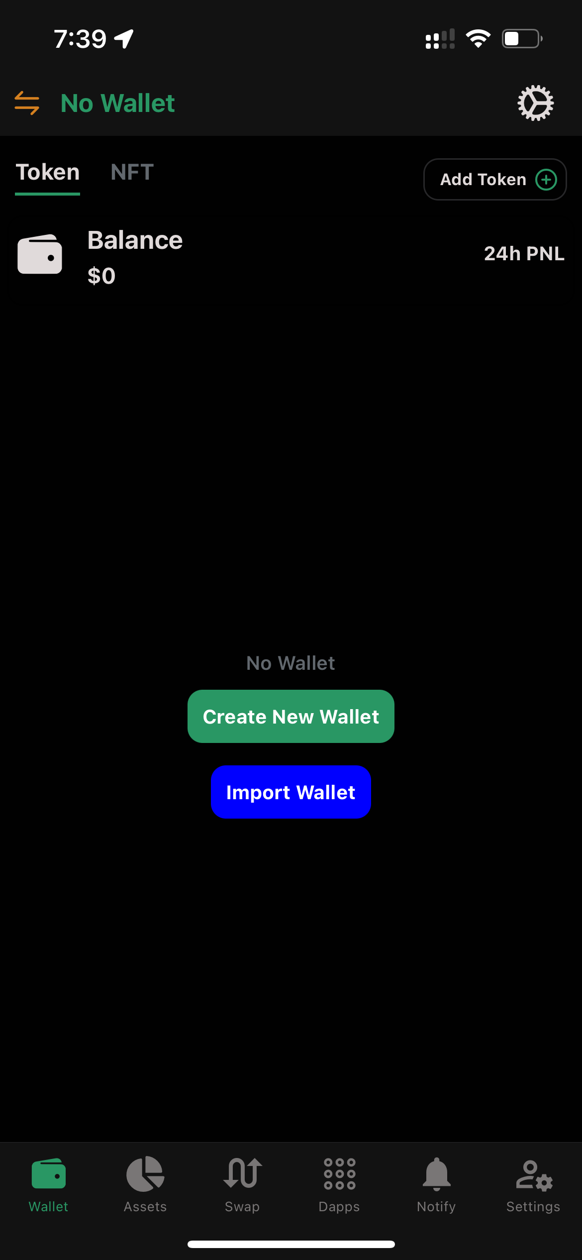 Create New Wallet